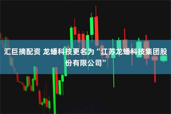 汇巨摘配资 龙蟠科技更名为“江苏龙蟠科技集团股份有限公司”
