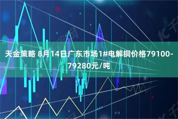 天金策略 8月14日广东市场1#电解铜价格79100-79280元/吨