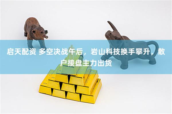 启天配资 多空决战午后，岩山科技换手攀升，散户接盘主力出货