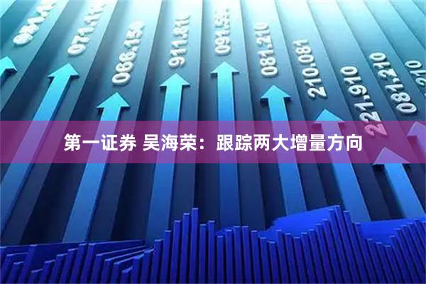 第一证券 吴海荣：跟踪两大增量方向